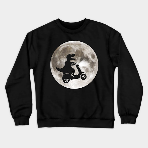 T-Rex Goes Home Crewneck Sweatshirt by Jisu